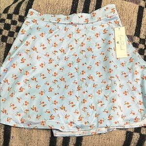 Floral Skirt with Orange Flowers
